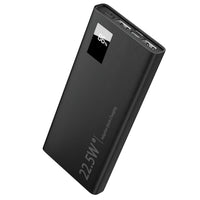 HKM-552659 Portable 10000mAh Power Bank with 22.5W Fast Charging, PD QC 3.0, LED Display, Compatible with iPhone and Samsung Devices