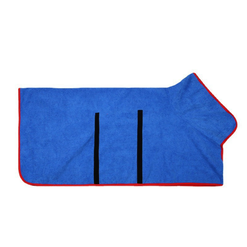 HKM-5526973 Fast-Drying Microfiber Pet Bathrobe ¨C Adjustable Absorbent Grooming Coat for Dogs of All Sizes