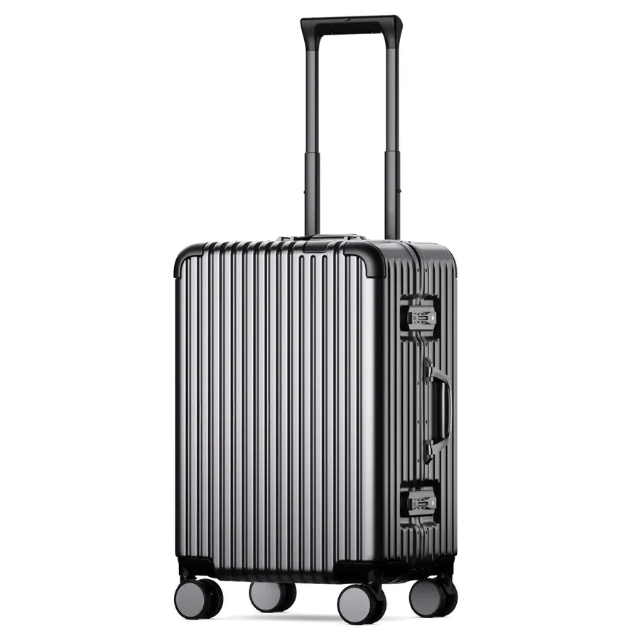 HKM-552787 Aluminium Frame Hard Case Trolley Bag for Travel and Custom PC Storage