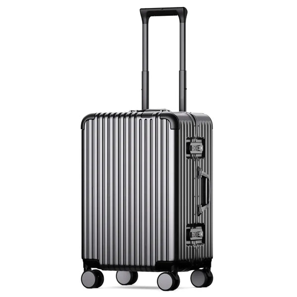 HKM-552787 Aluminium Frame Hard Case Trolley Bag for Travel and Custom PC Storage