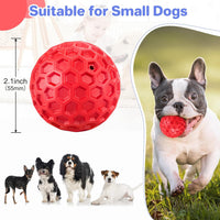 HKM-5528765 Indestructible Squeaky Dog Ball for Aggressive Chewers - Waterproof, Teeth Cleaning Interactive Chew Toy for Large Breeds