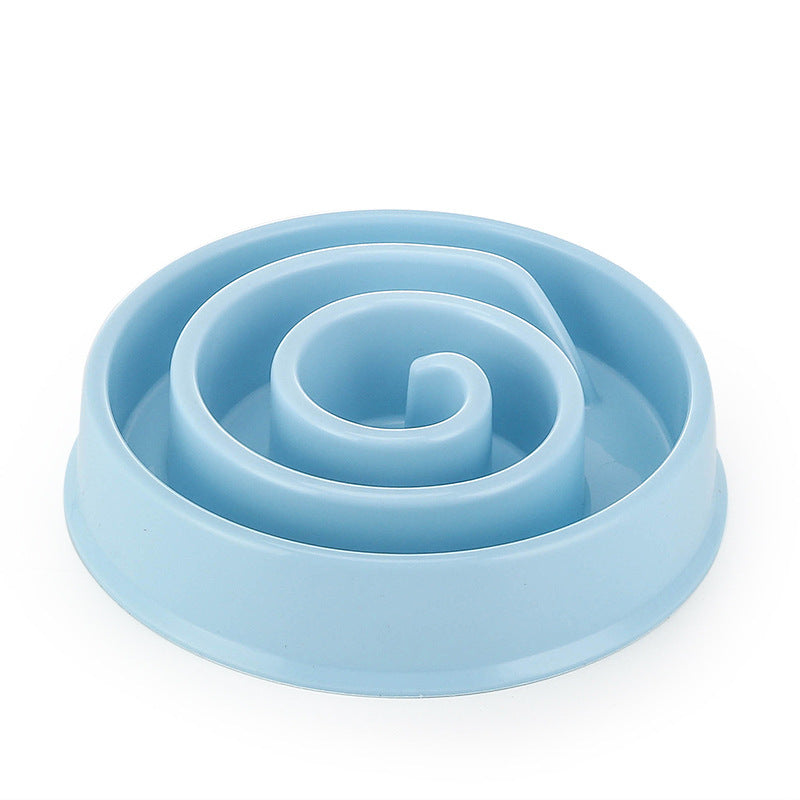 HKM-5531069 Slow Feed Anti-Tipping Pet Bowl - Split Design in Various Colors