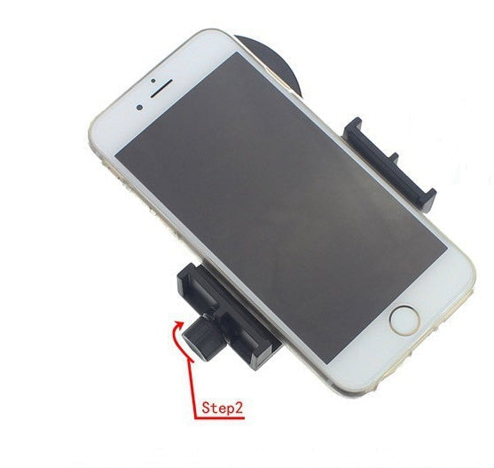 HKM-553107 Retractable Mobile Phone Holder for Telescopes - Fits Eyepiece Diameters 26.4-46.4mm and Phone Widths 56-98mm