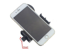 HKM-553107 Retractable Mobile Phone Holder for Telescopes - Fits Eyepiece Diameters 26.4-46.4mm and Phone Widths 56-98mm