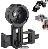 HKM-553107 Retractable Mobile Phone Holder for Telescopes - Fits Eyepiece Diameters 26.4-46.4mm and Phone Widths 56-98mm