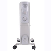 HKM-553171 Oil-Filled Radiator Heater with Adjustable Thermostat and Safety Features, 1500W Power, Portable for Indoor Use