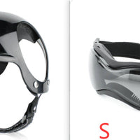 HKM-5532093 Pet Motorcycle Safety Helmet for Dogs and Cats - Monochrome Design in Black and Pink, Sizes S, M, L