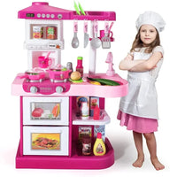 HKM-553235 Kids Pretend Play Cooking Set - Mini Kitchen Toys for Ages 2-14, EPT646097/EPT646098