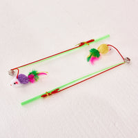 HKM-5533885 Cat Toy: Funny Plastic Fake Hair Mouse Stick for Cats, 31cm
