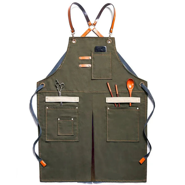 HKM-553427 Stylish Eco-Friendly Cowboy Apron for Hairdressers, Baristas, and Florists