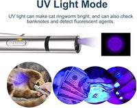 HKM-5534525 Interactive Cat Toy Pointer with 7 Modes, USB Rechargeable Light Wand for Indoor Play