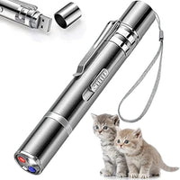HKM-5534525 Interactive Cat Toy Pointer with 7 Modes, USB Rechargeable Light Wand for Indoor Play