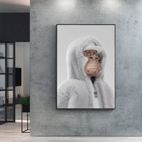 HKM-553555 Yacht Club Monkey Canvas Art for Contemporary Living Room Decor