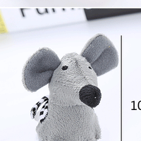 HKM-5535677 Plush Mouse Chick Cat Toy with Feather Tumbler for Playful Pets