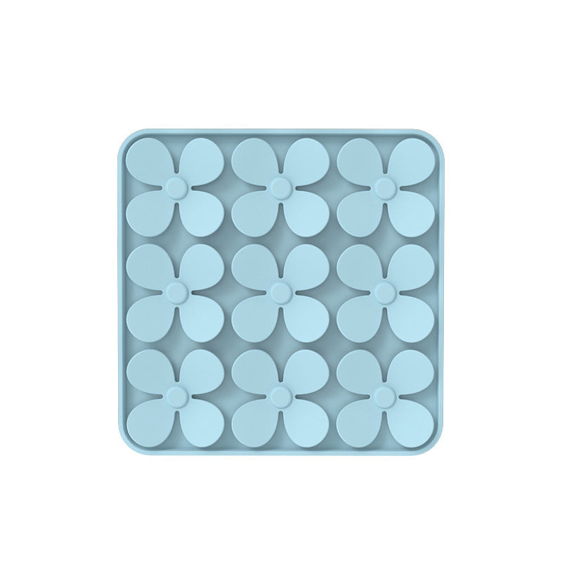 HKM-5536829 Washable Pet Dog Sniffing Toy Pad - Silicone Smell Exploration Mat in Green, Blue, Beige, Gray