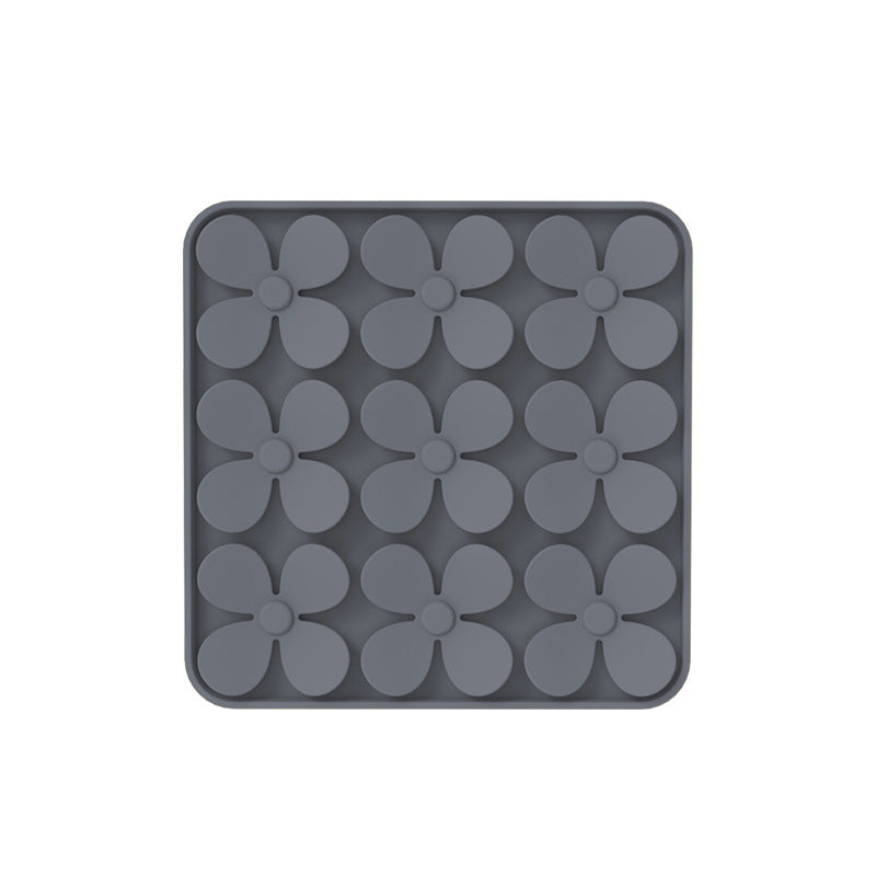HKM-5536829 Washable Pet Dog Sniffing Toy Pad - Silicone Smell Exploration Mat in Green, Blue, Beige, Gray