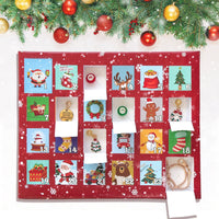 HKM-553683 24-Grid Christmas Countdown Calendar with Handmade Bracelet Gift Box for Children