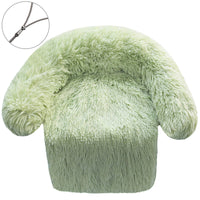 HKM-5537085 Removable & Washable Plush Pet Bed with Integrated Blanket for Dogs