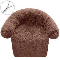 HKM-5537085 Removable & Washable Plush Pet Bed with Integrated Blanket for Dogs