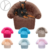 HKM-5537085 Removable & Washable Plush Pet Bed with Integrated Blanket for Dogs