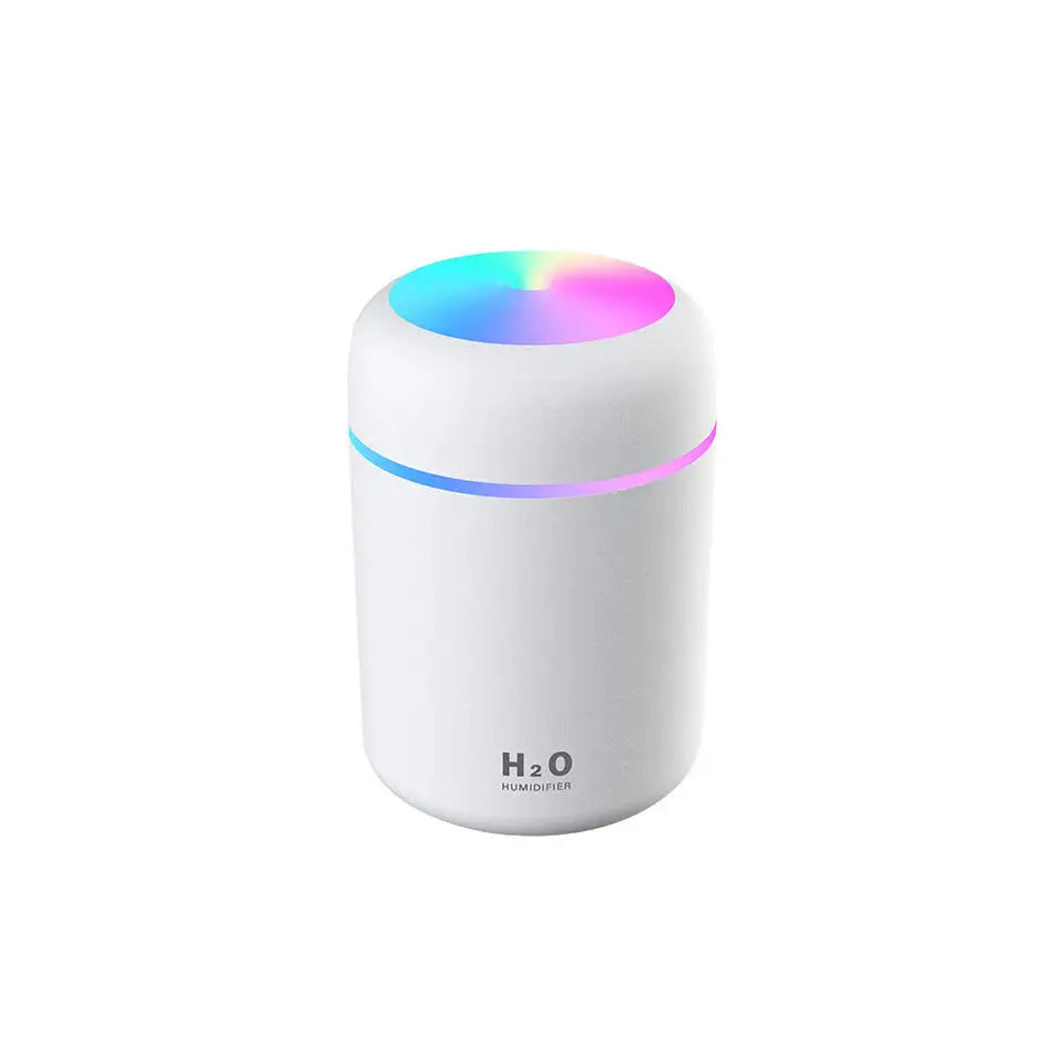 HKM-553747 Portable Mini USB Humidifier with LED Light and Essential Oil Diffuser, 300ml Aroma Spray for Home and Car