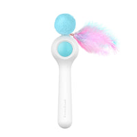 HKM-5537853 Automatic Telescopic Cat Teaser Stick with 1.5m Line and Wool Ball - Pink