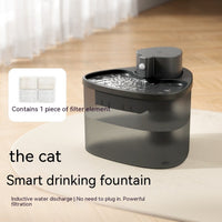 HKM-5538877 Cat Water Fountain with Induction Water Outlet and 2L Capacity