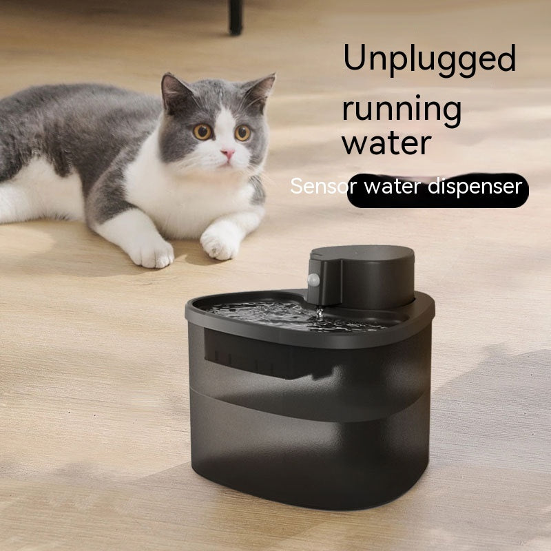 HKM-5538877 Cat Water Fountain with Induction Water Outlet and 2L Capacity
