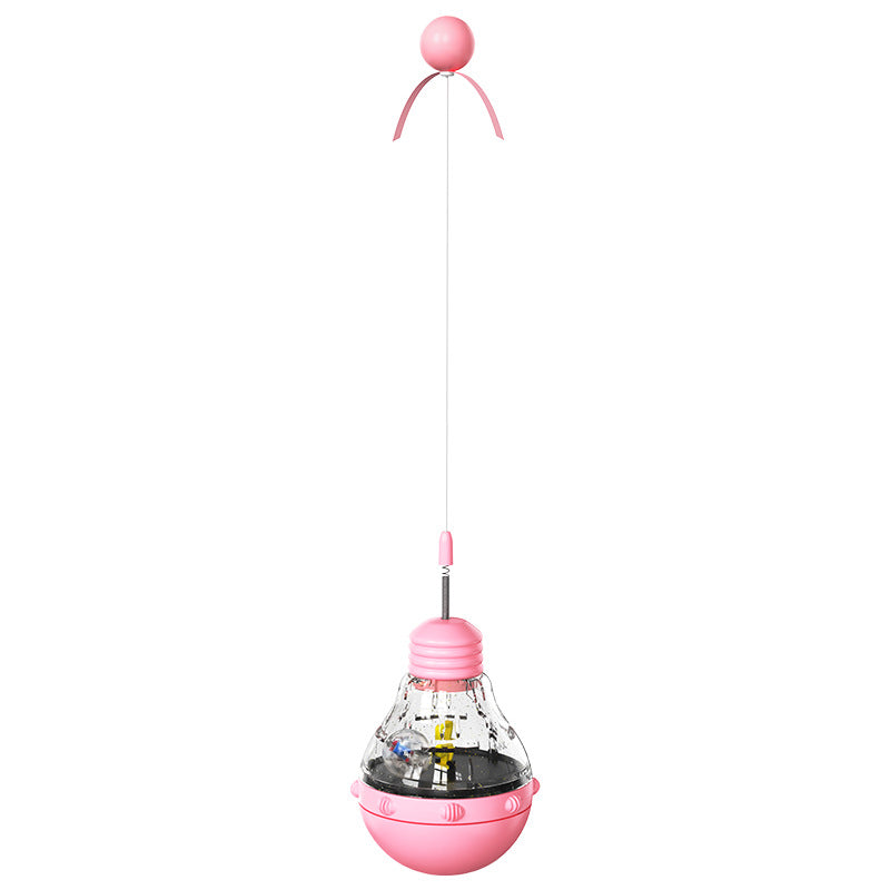 HKM-5539005 Leaky Bear & Bulb Tumbler Educational Toys for Dogs and Cats - Multiple Colors Available