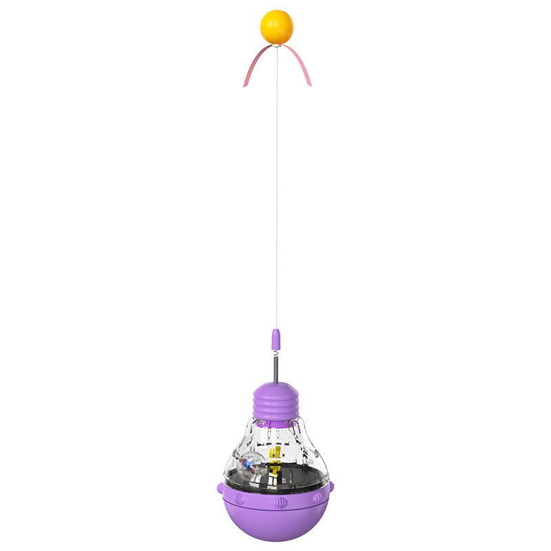 HKM-5539005 Leaky Bear & Bulb Tumbler Educational Toys for Dogs and Cats - Multiple Colors Available