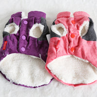 HKM-5539389 Corduroy Patchwork Star Casual Vest for Dogs in Pink and Purple