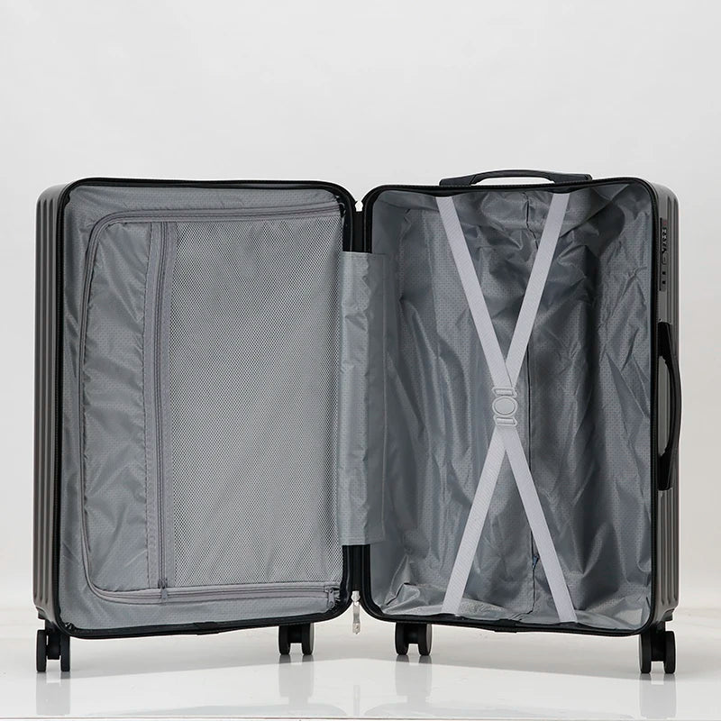 HKM-553939 Customised ABS Carry-on Trolley Luggage Set - 14, 20, 24, 28 Inch Travel Options