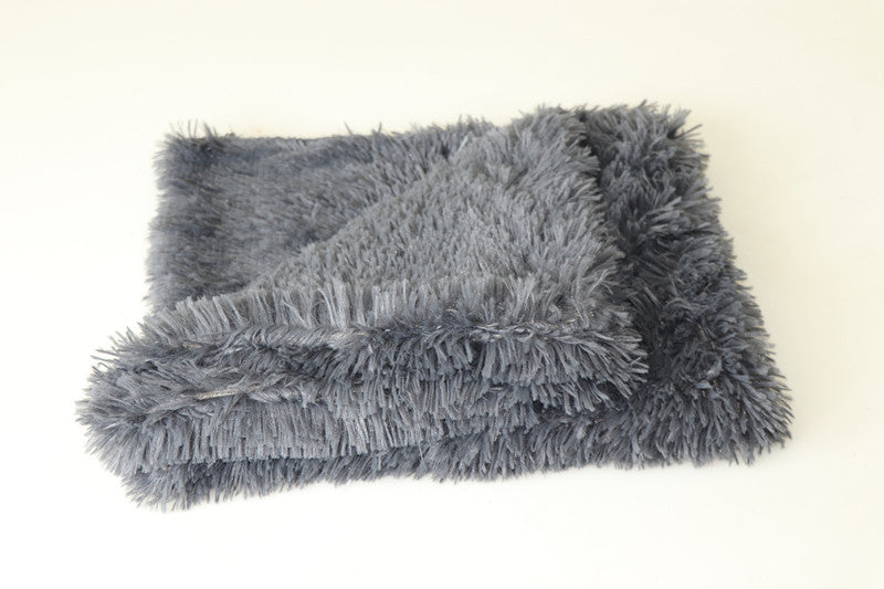 HKM-5539645 Warm Double Plush Cat Blanket ¨C Winter Pet Cushion in Various Sizes