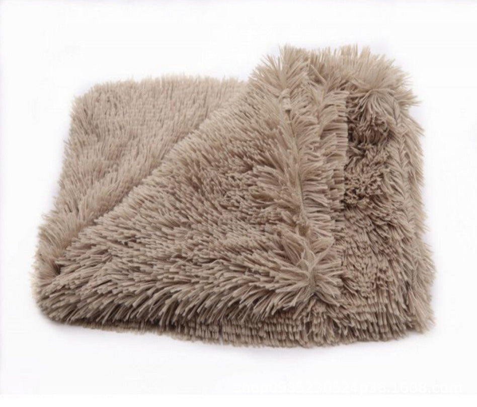 HKM-5539645 Warm Double Plush Cat Blanket ¨C Winter Pet Cushion in Various Sizes
