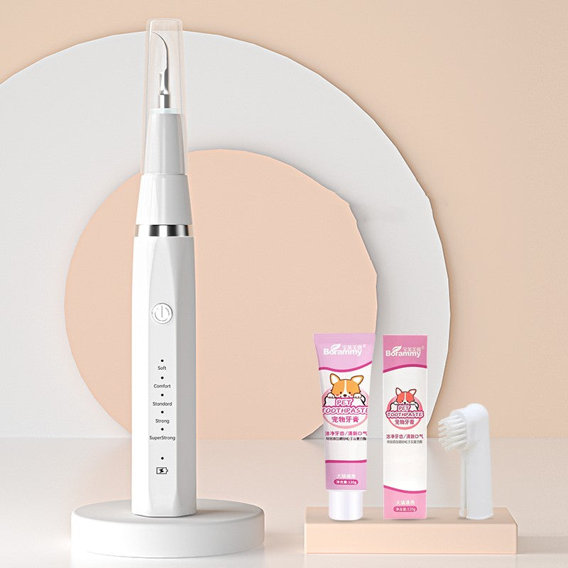 HKM-5540669 Ultrasonic Tooth Cleaning Instrument for Dogs with LED Lights and 5 Cleaning Modes