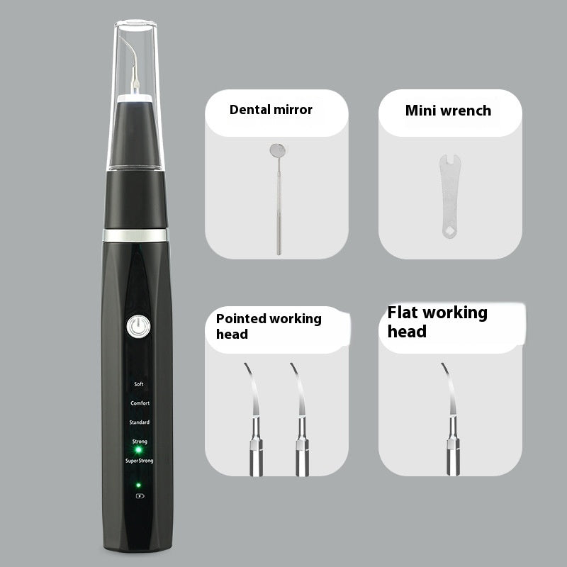 HKM-5540669 Ultrasonic Tooth Cleaning Instrument for Dogs with LED Lights and 5 Cleaning Modes