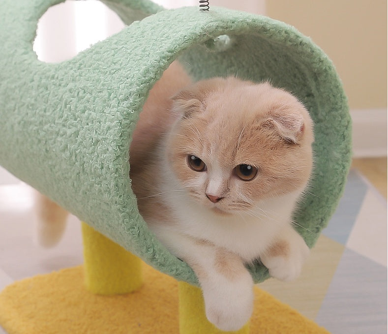 HKM-5542077 Wear-Resistant Cat Climbing Frame with Various Designs for Play and Comfort