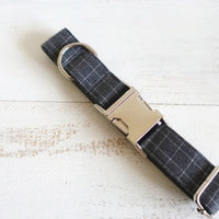 HKM-5542589 Red Plaid Polyester Pet Collar - Stylish and Durable Choice for Pet Control and Comfort