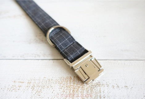 HKM-5542589 Red Plaid Polyester Pet Collar - Stylish and Durable Choice for Pet Control and Comfort