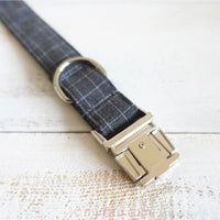 HKM-5542589 Red Plaid Polyester Pet Collar - Stylish and Durable Choice for Pet Control and Comfort