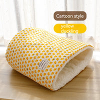 HKM-5542845 Cotton Velvet Cat Nest in Round Large Barrel Design - Soft and Cozy for Cats