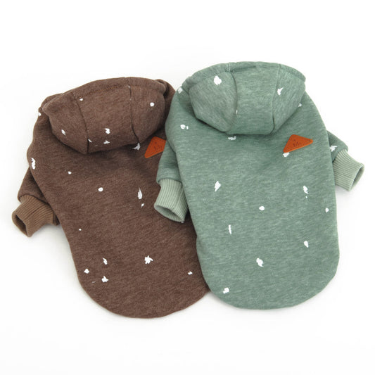 HKM-5542973 Cozy Pet Sweater for Dogs in Brown and Copper Green - Multiple Sizes Available