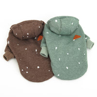 HKM-5542973 Cozy Pet Sweater for Dogs in Brown and Copper Green - Multiple Sizes Available