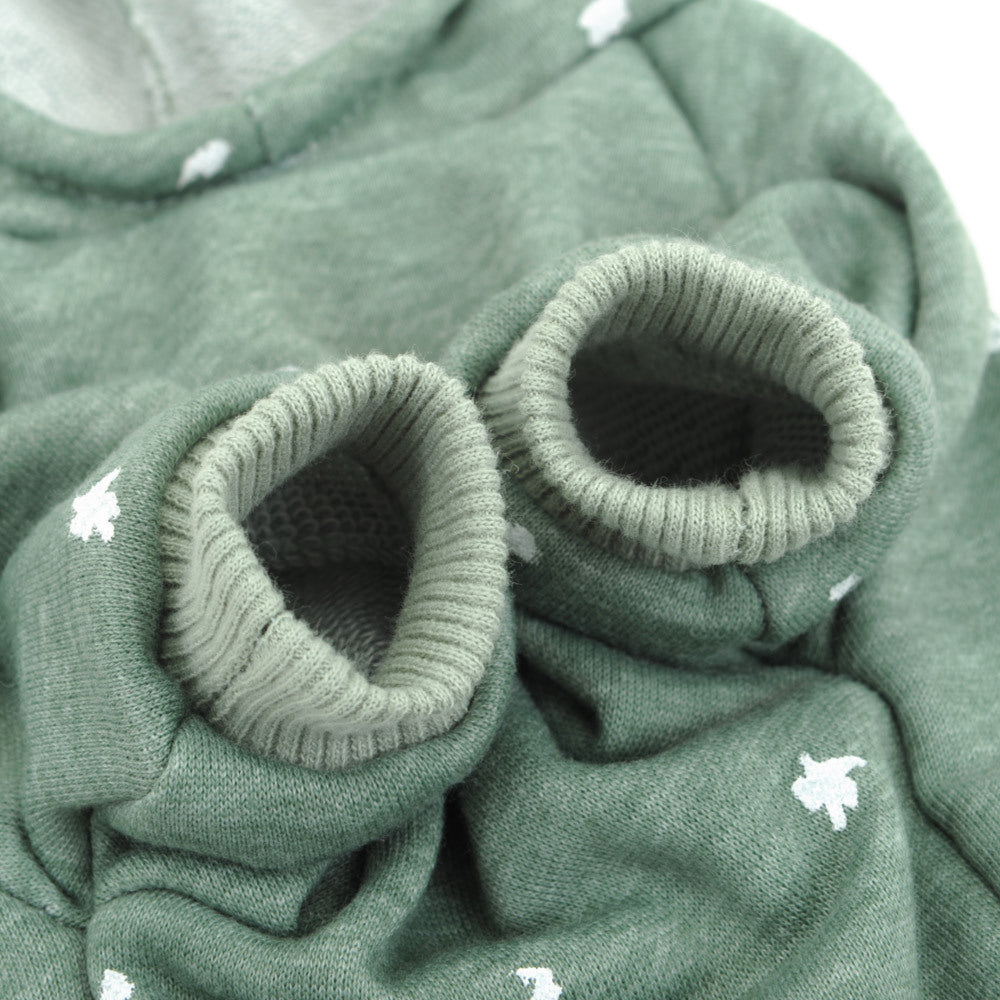 HKM-5542973 Cozy Pet Sweater for Dogs in Brown and Copper Green - Multiple Sizes Available
