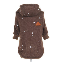 HKM-5542973 Cozy Pet Sweater for Dogs in Brown and Copper Green - Multiple Sizes Available