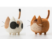 HKM-554387 DIY Cartoon Wool Felt Doll Kit with Accessories for Kids – Non-Finished Needle Felting Projects