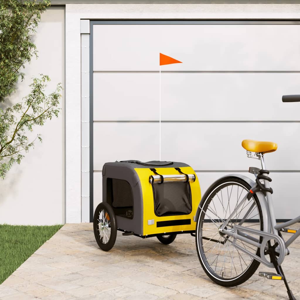 HKM-5544253 Dog Bicycle Trailer, Oxford Fabric & Iron Frame, Comfortable Pet Transport, Multiple Dimensions Available