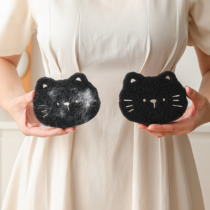 HKM-5544381 Reusable Bear Shape Cleaning Sponge Balls for Laundry & Pet Hair Remover - 2 Pack