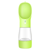 HKM-5544637 Portable Dog Water Bottle and Bowl with High-Temperature Resistant Plastic, 458ml Capacity, Easy to Clean and Use, Available in Four Colors