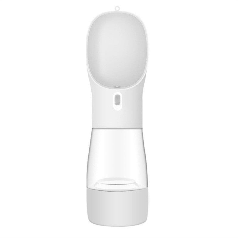 HKM-5544637 Portable Dog Water Bottle and Bowl with High-Temperature Resistant Plastic, 458ml Capacity, Easy to Clean and Use, Available in Four Colors